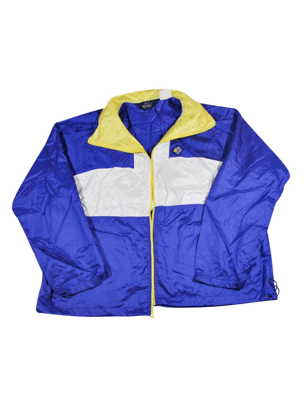 Vintage Woolrich 90s Outdoors Wind Zip Purple White Jacket Size X-Large